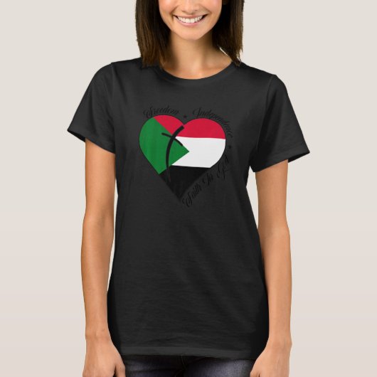 T-shirt Freedom Independence Faith In God Christian Sudan (Devant)