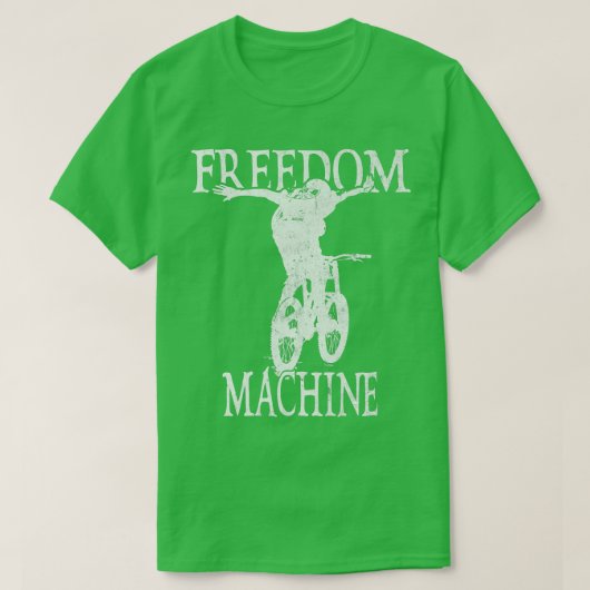 T-shirt Freedom Machine Biking Biker Cycle (Design devant)
