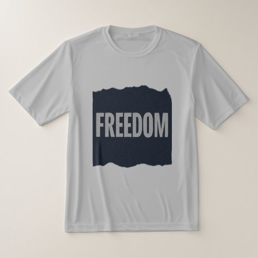 T-shirt FREEDOM Minimal Grain Text DesignT-Shirt (Poser)