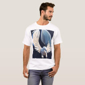 T-shirt Freedom Rising Dove Tattoo | Black & White  (Devant entier)