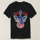 T-shirt Freedom Rocks 4 juillet Patriotic USA Flag Rock (Design devant)