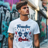 T-shirt Freedom Rocks Independence Day 4 juillet