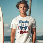 T-shirt Freedom Rocks Independence Day 4 juillet