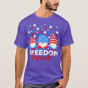 T-shirt Freedom Squad Rouge Blanc Bleu Gnomes