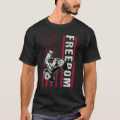 T-shirt Freedom Usa Quad Bike Four Wheeler All Terrain Veh (Devant)
