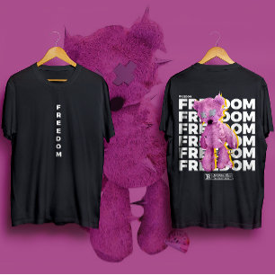 T-shirt FREEDOM Vêtements de rue urbains cool