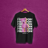 T-shirt FREEDOM Vêtements de rue urbains cool