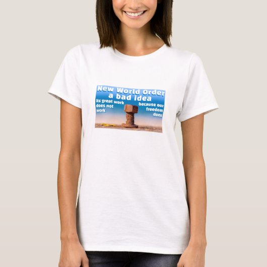 T-shirt Freedom Works (lumière) (Devant)