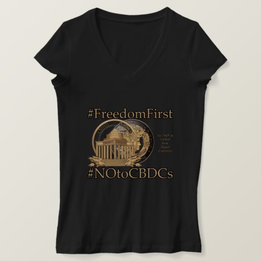 T-shirt #FreedomFirst : Portefeuille de la liberté - Embra (Design devant)