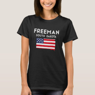 T-shirt Freeman South Dakota USA State America Travel Sout