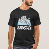 T-shirt Freerider Powder Skiing Freeriding (Devant)