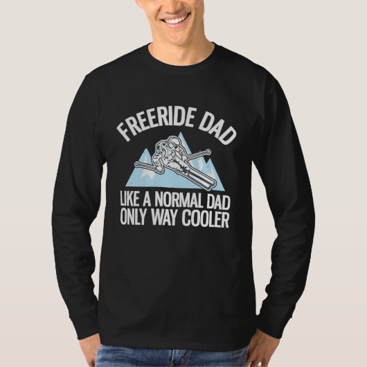T-shirt Freeriding Alpine Skiing Freeride Dad 2 (Devant)
