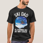 T-shirt Freeriding Alpine Skiing Ski Dad 1 (Devant)