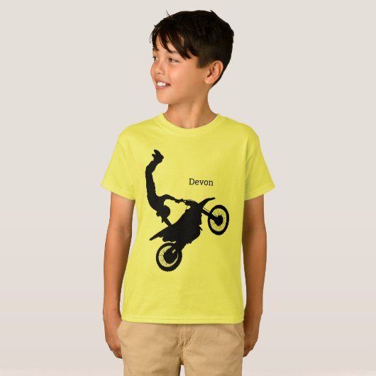 T-shirt Freestyle Motocross tricks (Devant entier)