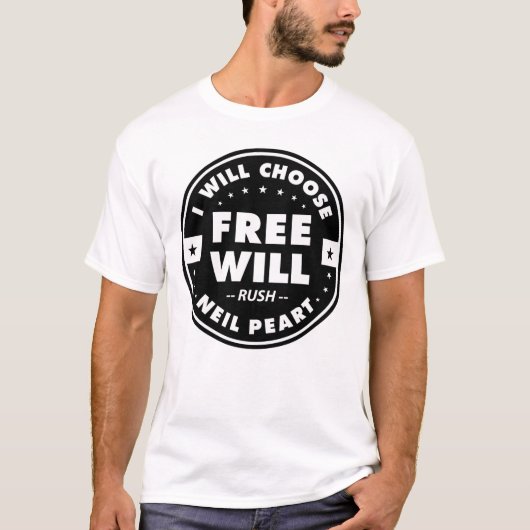 T-shirt Freewill, citation motivante (Devant)