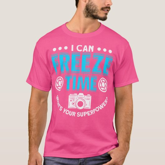 T-shirt Freeze Time Photography Lover (Devant)