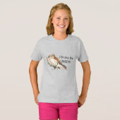 T-shirt Frein pour oiseaux Citation Oiseau Kestrel Couple (Devant entier)