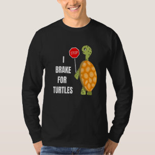 T-shirt Freinage mignon pour tortues Conception T