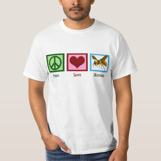 T-shirt Frelons d'amour de paix (Devant)