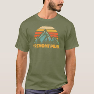 T-shirt Fremont Peak Wyoming Rétro Turquoise