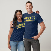 T-shirt FRENCH 75 Jaune (Unisexe)