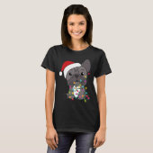 T-shirt French Bulldog Christmas Snow Winter Animals (Devant entier)