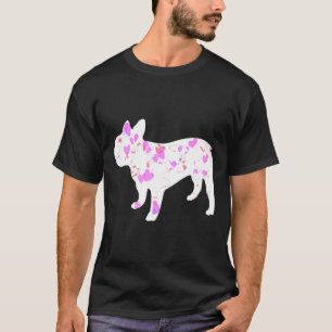 T-shirt French Bulldog Coeur mignon Chien Aimer Chien Chie