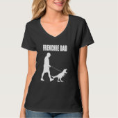 T-shirt French Bulldog Dad Trex Dinosaur Frenchie Dog Owen (Devant)