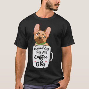 T-shirt French Bulldog dans une tasse de café maman chien
