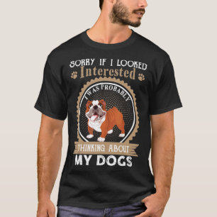 T-shirt French Bulldog Désolé Si J'Avais L'Air Intéressé F