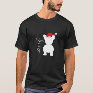 T-shirt French Bulldog Frenchie Dog Christmas Santa Claus 