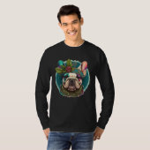 T-shirt French Bulldog Frenchie Hippie Mandala sunflower (Devant entier)