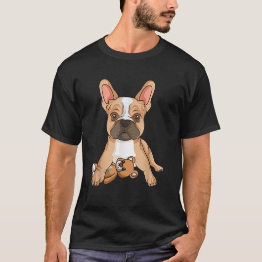 T-shirt French Bulldog Frenchie Lote Chien mignon Maman Fu (Devant)
