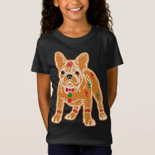 T-Shirt French Bulldog Gingerbread Chien Chien Amateurs d'