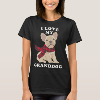 T-shirt French Bulldog  Grandma Xmas  Fun Frenchie Granddo