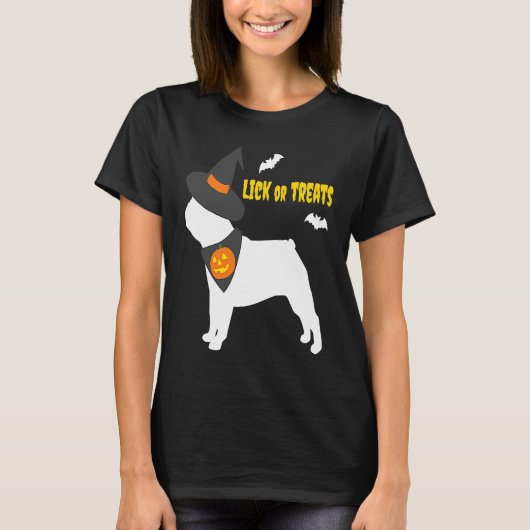 T-shirt French Bulldog Happy Halloween Pumpkin Witch Frenc (Devant)