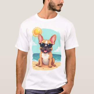 T-shirt French Bulldog on Vacation