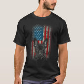 T-shirt French Bulldog Patriotic USA Flag Design for Frenc (Devant)
