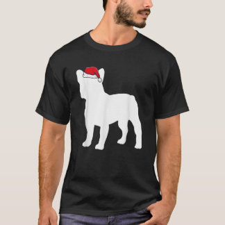 T-shirt French Bulldog Santa Hat Christmas Pajama Cute Dog