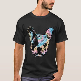 T-shirt French Bulldog Tie Dye