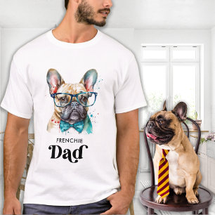 T-shirt French Chien DAD Personnalisé Retro French Bulldog