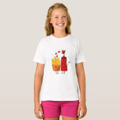 T-shirt French Fries et Ketchup Best Friend (Devant entier)