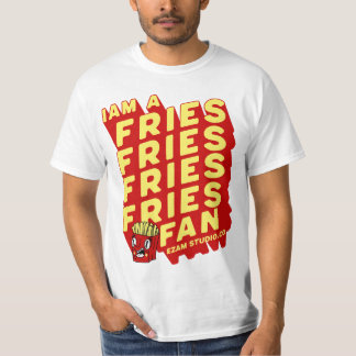 T-shirt "French Fries Fan - Fun and Playing Design"