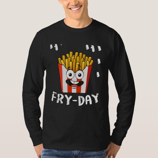 T-shirt French Fries Fryday Friday Everyday Fries Lover Gi (Devant)