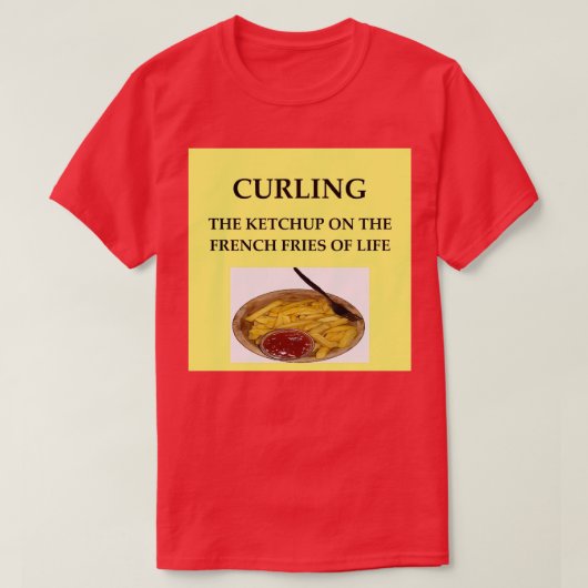 T-shirt French Fries Joke (Design devant)