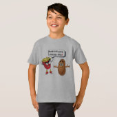 T-shirt French Fries Telling Raw Potato Dress-up (Devant entier)
