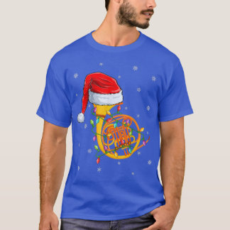 T-shirt French Horn Music Lover Xmas Lights French Horn Ch