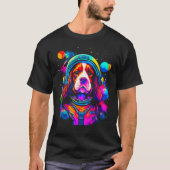 T-shirt French Spaniel Dog Space Science (Devant)