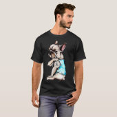 T-shirt Frenchie aime maman (Devant entier)