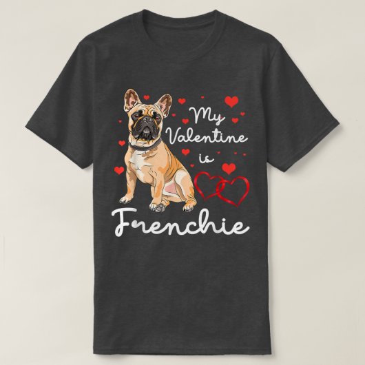 T-shirt Frenchie Est Mon Propriétaire Amoureux des chiens  (Design devant)